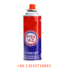 লণ্ঠন ক্যাসেট চুলার জন্য কাস্টমাইজড 220g রিফিলযোগ্য বিউটেন গ্যাস স্টোভ ক্যানিস্টার