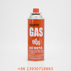ক্যাম্পিং স্টোভ 400ml ক্ষমতার জন্য CMYK প্রিন্টিং রিফিলযোগ্য বিউটেন গ্যাস ক্যানিস্টার