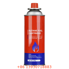 বহিরঙ্গন কার্যক্রম 227g পোর্টেবল বিউটেন গ্যাস সিলিন্ডার টিনপ্লেট উপাদান
