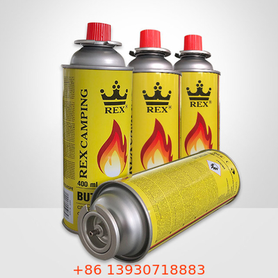 BBQ গ্যাস স্টোভের জন্য 65 মিমি টিনপ্লেট পোর্টেবল বিউটেন গ্যাস ক্যানিস্টার