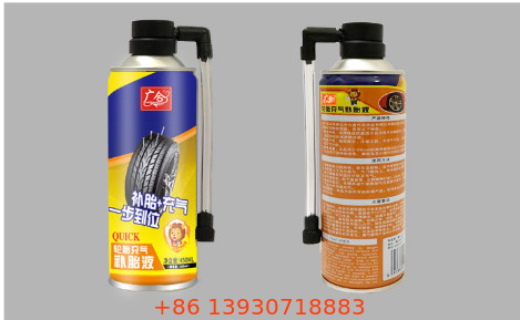 ভালভ গাড়ী যত্ন পণ্য সঙ্গে OEM এয়ার টায়ার মেরামত এরোসল স্প্রে ক্যাপ
