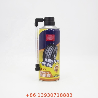 আঠালো স্প্রে দ্বারা টায়ার রিক্যাপিংয়ের জন্য কাস্টমাইজেশন এরোসল টায়ার ইনফ্লেটার