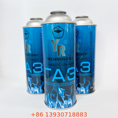 প্রোপেন ফুয়েল ক্যান বুটেন গ্যাস ক্যানিস্টার 65*158 মিমি আনুষঙ্গিক প্রকার