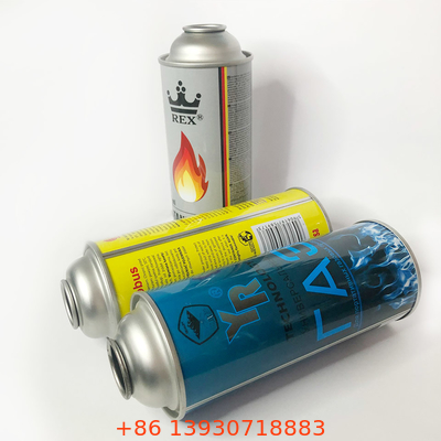 CMYK 4 কালার এবং প্যান্টন কালার 1 X ক্যানিস্টার সহ টিনপ্লেট বিউটেন গ্যাস ট্যাঙ্ক