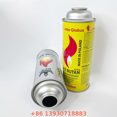 পরিবারের BBQ ক্যাম্পিং স্টোভের জন্য 220g/227g বুটেন গ্যাস ক্যানিস্টার 1X ক্যানিস্টার
