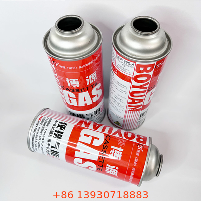 পরিবারের BBQ ক্যাম্পিং স্টোভের জন্য 220g/227g বুটেন গ্যাস ক্যানিস্টার 1X ক্যানিস্টার