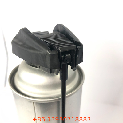 কালো POM Aerosol Actuator শিল্প ব্যবহারের জন্য PP এবং POM উপকরণ দিয়ে তৈরি