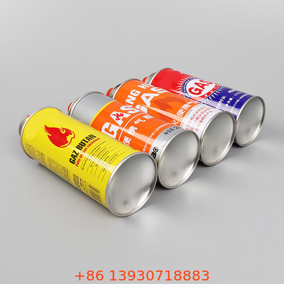 লণ্ঠন ক্যাসেট চুলার জন্য কাস্টমাইজড 220g রিফিলযোগ্য বিউটেন গ্যাস স্টোভ ক্যানিস্টার