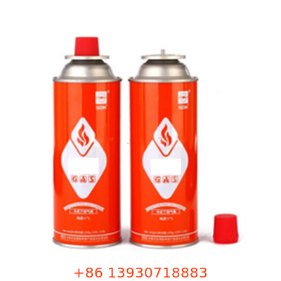 ক্যাম্পিং স্টোভ এবং শিখা টর্চের জন্য 400ml পোর্টেবল বিউটেন গ্যাস কার্টিজ
