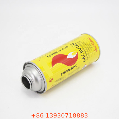 ক্যাম্পিং স্টোভ এবং শিখা টর্চের জন্য 400ml পোর্টেবল বিউটেন গ্যাস কার্টিজ