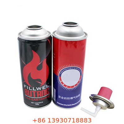 নিরাপদে বিউটেন ফুয়েল গ্যাসোন ক্যানিস্টার 227g রিফিলযোগ্য গ্যাস বিউটেন ক্যান