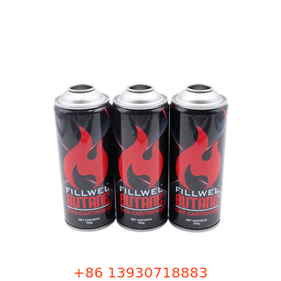 বাইরের রান্নার জন্য স্ট্রেইট ওয়াল 400ml পোর্টেবল বিউটেন গ্যাস স্টোভ ক্যানিস্টার