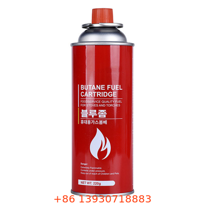 ক্যাম্পিং স্টোভ ইকো ফ্রেন্ডলির জন্য 400ml রিফিলযোগ্য বুটেন ক্যানিস্টার