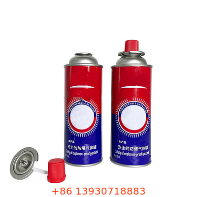 65 মিমি ব্যাস রিফিলযোগ্য বিউটেন গ্যাস ক্যানিস্টার উচ্চ স্থায়িত্ব
