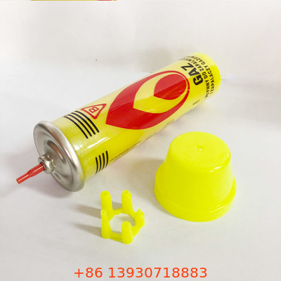 নিষ্পত্তিযোগ্য 80ml সিগারেট লাইটার গ্যাস রিফিল ব্লো টর্চ বিউটেন রিফিল