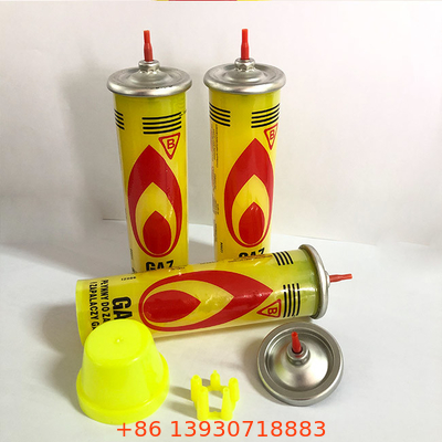 আউটডোর পিকনিকের জন্য দক্ষ 80ml বুটেন গ্যাস লাইটার রিফিল ক্যানিস্টার