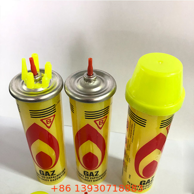 ব্লো টর্চের জন্য লাইটওয়েট সুবিধাজনক 80ml গো আউটডোর বিউটেন গ্যাস রিফিল