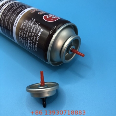 প্লাস্টিক / ধাতব গ্যাস লাইটার রিফিল ভালভ পরিষ্কার লেকযুক্ত টিনপ্লেট কাপ এবং বুনা গ্যাসকেট