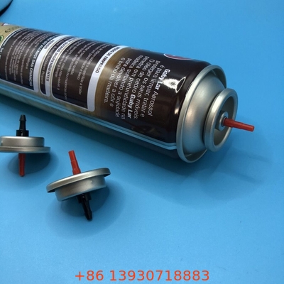 প্লাস্টিক / ধাতব গ্যাস লাইটার রিফিল ভালভ পরিষ্কার লেকযুক্ত টিনপ্লেট কাপ এবং বুনা গ্যাসকেট