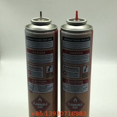 Ergonomic Inverted Gas Lighter Valve স্টেইনলেস স্টীল স্প্রিং রিফিলযোগ্য রেড বুটান স্টেম
