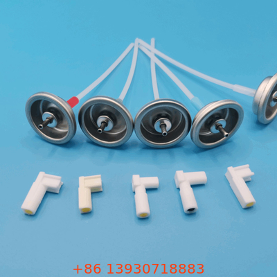 ইউনিভার্সাল সামঞ্জস্যের জন্য সিলভার অ্যালুমিনিয়াম মিটারড এয়ারোসোল ভালভ