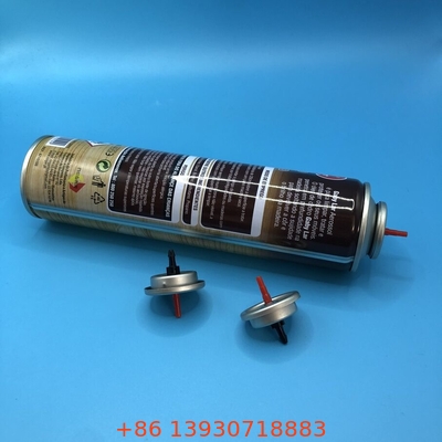 অভ্যন্তরীণ গ্যাসকেট বুনা গ্যাস লাইটার রিফিল ভালভ আর্গোনমিক হ্যান্ডলিং জন্য