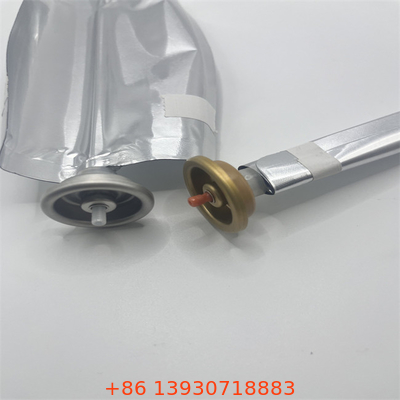 কাস্টমাইজড ক্যাপাসিটি সিলভার সিলিন্ডার এয়ারোসোল ব্যাগ ভ্যালভ উপর ফুটোপ্রমাণ প্লাস্টিকের সঙ্গে