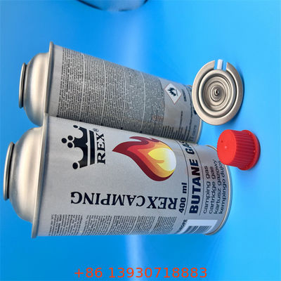 Portable Butane Gas Stove Valve with a High-Visibility Red Protective Cap