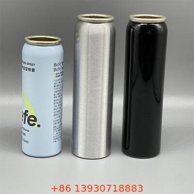 মুদ্রণের জন্য মসৃণ বাহ্যিক পৃষ্ঠের সাথে অ্যালুমিনিয়াম এয়ারোসোল ক্যানিস্টার এবং বিরামবিহীন ফুটো-প্রমাণ অবিরাম পুনর্ব্যবহারযোগ্য নির্মাণ