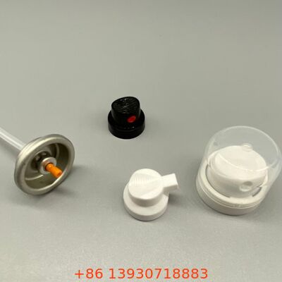 অবশিষ্টাংশ-মুক্ত কর্মক্ষমতা এবং 360 ডিগ্রি অপারেশন জন্য আল্ট্রা-ফাইন নিগল নোজেল এয়ারোসোল স্প্রে ভালভ