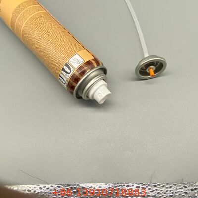 ধ্রুব শ্যাম্পু এয়ারোসোল স্প্রে ভালভ ধ্রুবক এটমাইজেশন, স্থিতিশীল প্রবাহ হার, এবং অবশিষ্টাংশ মুক্ত কর্মক্ষমতা সহ