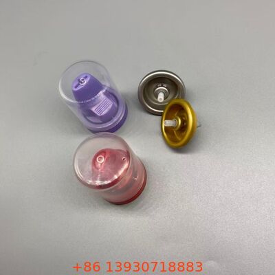 অ্যালুমিনিয়াম নির্মাণ ক্ষয় প্রতিরোধী এয়ারোসোল স্প্রে ভালভ চুল Mousse জন্য 360 ডিগ্রী কার্যকারিতা সঙ্গে