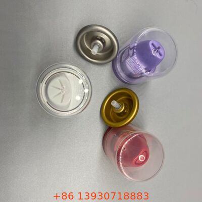 অ্যালুমিনিয়াম নির্মাণ ক্ষয় প্রতিরোধী এয়ারোসোল স্প্রে ভালভ চুল Mousse জন্য 360 ডিগ্রী কার্যকারিতা সঙ্গে