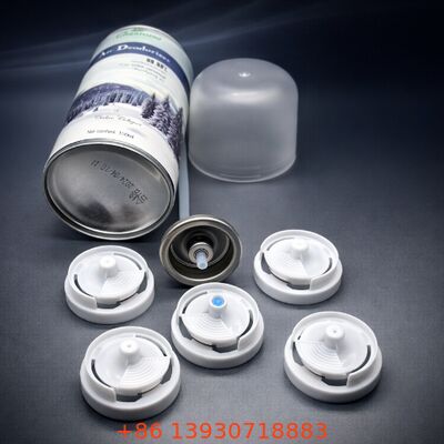 One Inch Aerosol Dispensing Valve with Plastic Actuator and Adjustable Nozzle for Deodorant Spray Applications