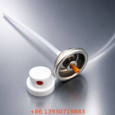 ধাতু + প্লাস্টিকের উপাদান এবং 57mm / 65mm ক্যাপ অপশন সহ 1 ইঞ্চি ফোম এয়ারোসোল ভালভ সমাবেশ