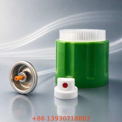 ধাতু + প্লাস্টিকের উপাদান এবং 57mm / 65mm ক্যাপ অপশন সহ 1 ইঞ্চি ফোম এয়ারোসোল ভালভ সমাবেশ